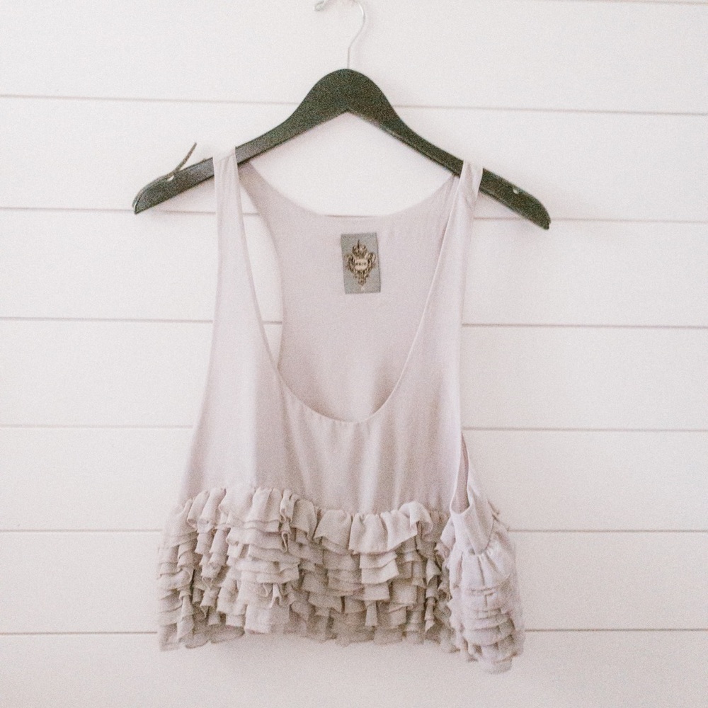 Mk2k ruffle crop top